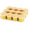 ChillWaves Brass Pipe Fitting, Outer Hex Head Socket Pipe Plug Fitting 1/2" NPT Male Thread Adapter(12-PACK)