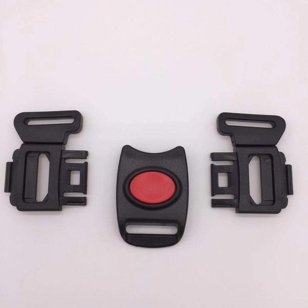 Fitzulam Harness Strap Plastic Buckles for Stroller/Highchair 5 Point Safety Harness 25 mm Clip (Black-A)