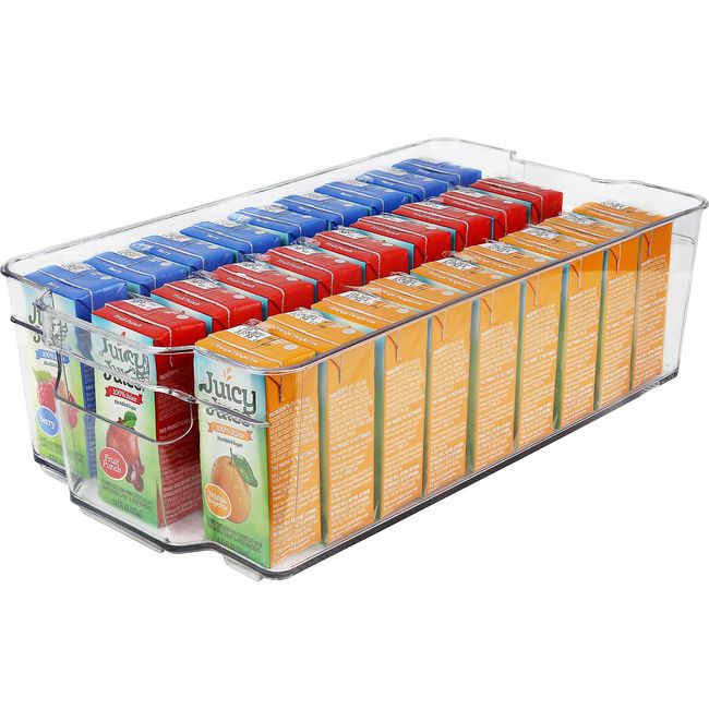 Set Of 6 Refrigerator Organizer Bins - Stackable Fridge Organizers