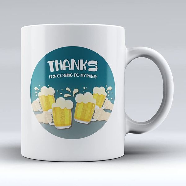 Curved Banana Beer - Personalised 10oz Ceramic Mug