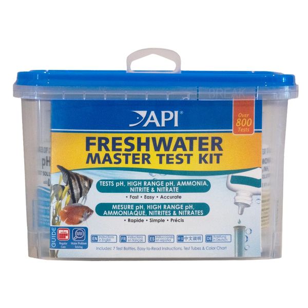 API FRESHWATER MASTER TEST KIT 800-Test Freshwater Aquarium Water Master Test Kit, White, Single, Multi-colored