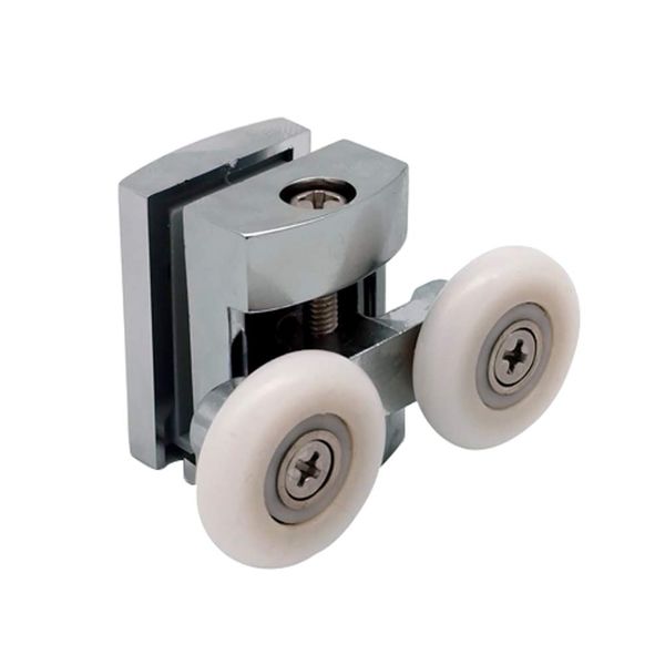 Shower Door Wheels | 20mm, 23mm or 25mm | Uppers or Lowers | Double Twin Shower Door Rollers Runners | ROLL009 (Upper Wheel, 20mm)