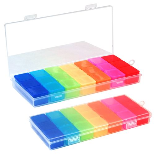 7 Day Pill Box, Medicine Organiser, Tablet Case, Supplement Box, Medicine Dispenser, Kitchen Organiser, Tablet Holder, Medication Accessories - by TRIXES