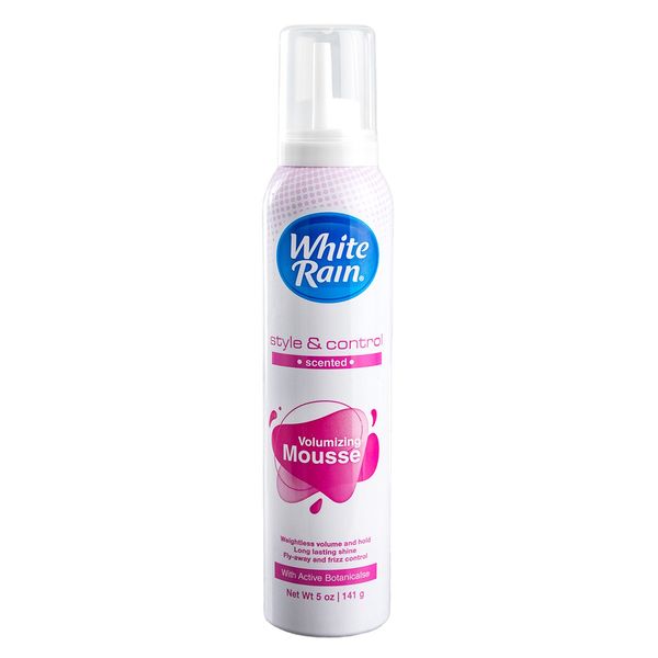 6 Pack White Rain Volumizing Mousse, 5 oz
