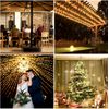 G40 50LED String Lights Warm White Dimmable 49Feet Remote Control Christmas Deco