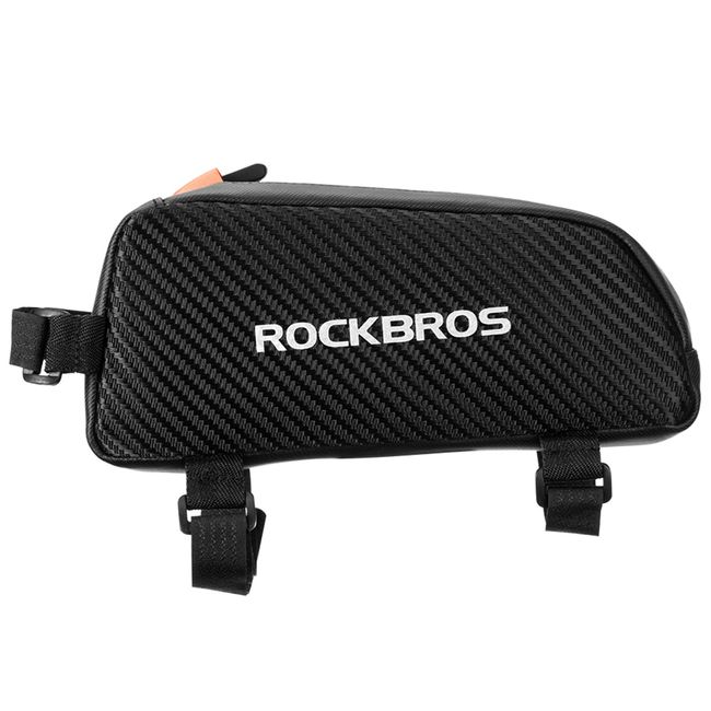 Rockbros bike bag waterproof top discount tube phone bag front frame mountain