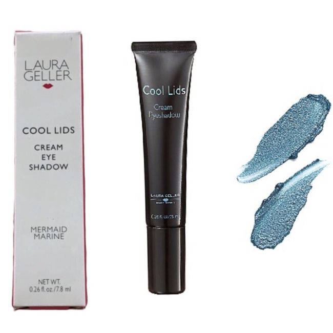 Laura Geller MERMAID MARINE Cool Lids Liquid Cream Eye Shadow Teal Shimmer Boxed