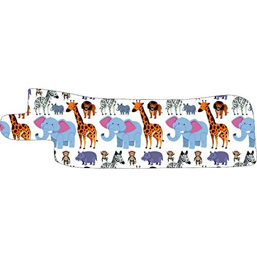 Nasogastric or Oxygen Tube precut Adhesive Tape Safari Animals Theme x 10 Pack. (Right Side)
