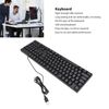 Ultra Slim Language 104 Keys Russian Keyboard, USB Wired Compact Computer Keyboard (Russian)