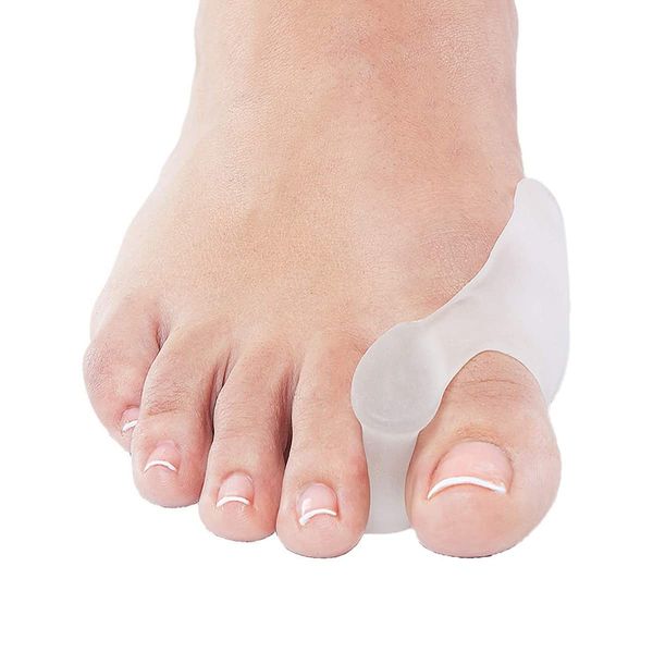 NatraCure Gel Big Toe Bunion Guards & Toe Spreaders - 1315-M RET6PK - (6 Pieces) - (For Pain Relief from Crooked Toes, Pressure, and Hallux Bunions)