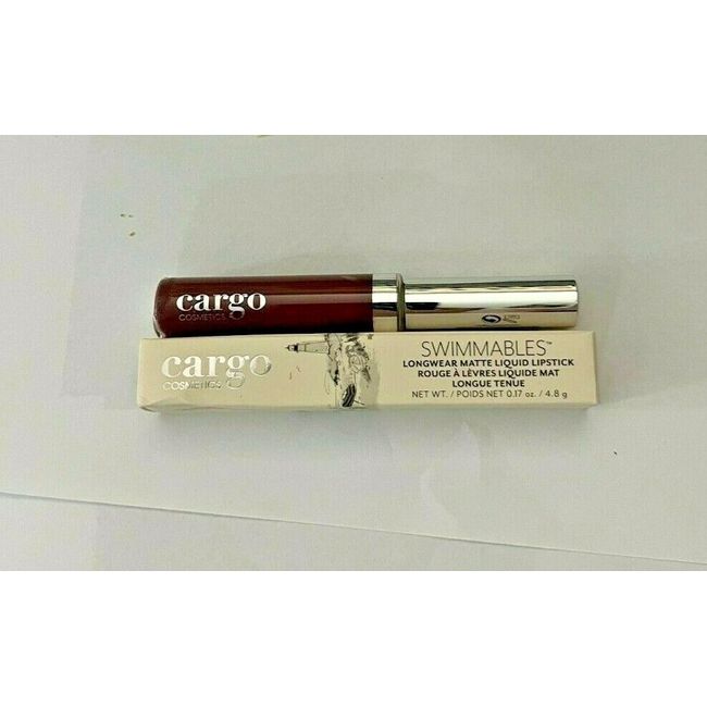 CARGO SWIMMABLES LONGWEAR MATTE LIQUID LIPSTICK LLL-05 NEWPORT 0.17oz NIB