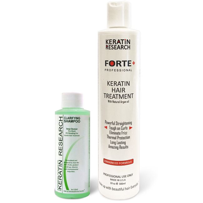 Extra Strength Keratin Forte treatment 300ml USA made Brazilian blowout with CS