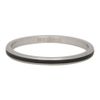 iXXXi Filling Ring Line Black Silver 2 mm, silver white
