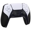 PlayVital Premium Grip for ps5 Wireless Controller, Split Design Anti-Skid Soft Hexagonal Diamond Textures Sweat-Absorbent Handle Grips Protector for ps5 Controller – Black