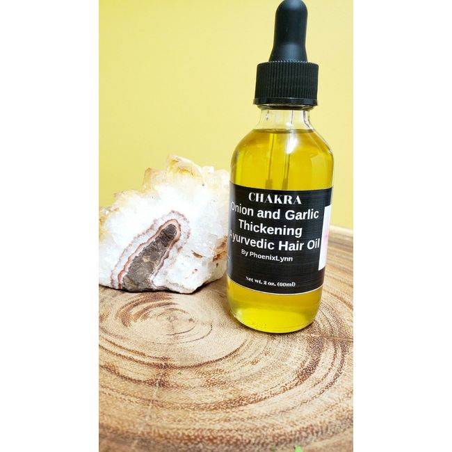 Onion and Garlic Thickening/Growth Hair Oil All Natural for Thinning Hair 2 oz.