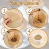 Coffee Filter Papers 300pcs Unbleached Compatible with Size 02 Filter Papers Compatible with Dripper Coffee Makers