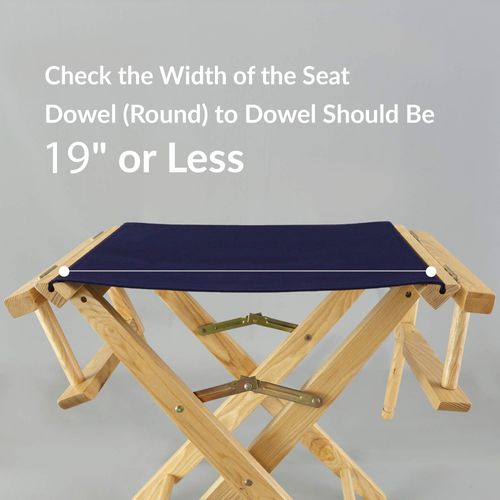 Casual Home Director Chair Canvas, 18.5"W x 16"D, Royal Blue,021-13