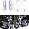 Motorcycle Chrome Mini Oval Side Rearview Mirrors For Harley Blackline 2011-2013