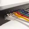 1CONN - 0.25m network cable, Ethernet, Lan & patch cable for maximum internet speed & connects all devices with RJ 45 socket black - 5 pieces