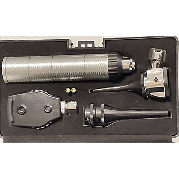 Veterinary Otoscope & Ophthalmoscope Set ENT Small & Large Animals, LED Light