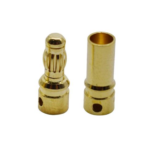 Bbrand LinsyRC 20 Pairs Gold Plated 3.5MM Banana Plug Bullet Male Female Connector Adapter for RC RC Airplane Car Boat Drone ESC Motor