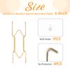 Plate Hangers for Wall for 6-8 inch, Gold