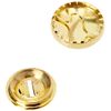 Prym Fabric Cover Button, Metal, Gold, 15mm Thickness, 6