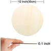 Celestial Moon Phases and Bee 12" Round Thin Birch Handmade Home Wall Decor