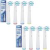 2 x 4 Pack Assorted Spare Replacement Cross Brush Universal Toothbrush Heads Compatible with All Orab-B Except Pulsonic