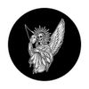 Angel Skeleton Skull Gothic Blackwork PopSockets Swappable PopGrip