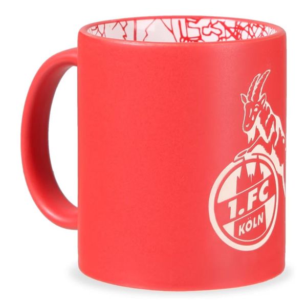 1. FC Köln Tasse Prägung rot