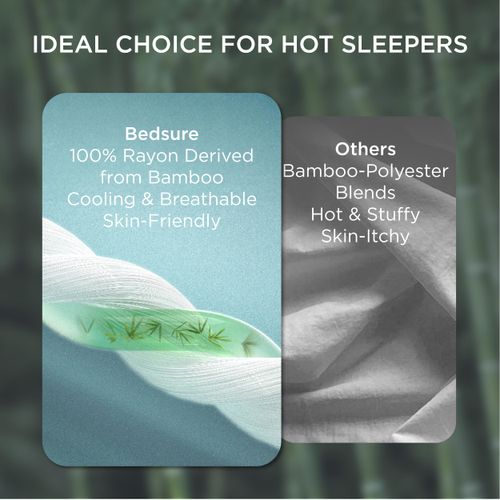 Bedsure Cooling Pillow Cases Queen Size Set of 2, Rayon Derived from Bamboo Cooling Pillowcases for Hot Sleepers, Soft & Breathable Cool Pillow Covers with Zipper, Sage Green, Gifts, 20x30 Inches
