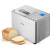 Bread Maker Machine with 15 Menu Options + 3 Crust Colors, 2 Lbs Bread Machine w