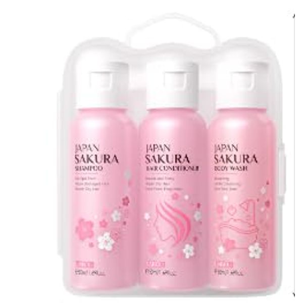 Evolvique Sakura Bath & Hair Care Set