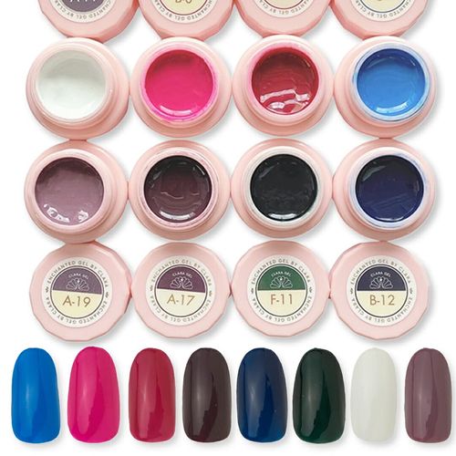 CLARA GEL Color Gel Nails, Clara Gel Nails, Personal Color Series, 8 Color Set, Winter Bourbet, UV LED Compatible, 0.1 oz (3 g) / Piece