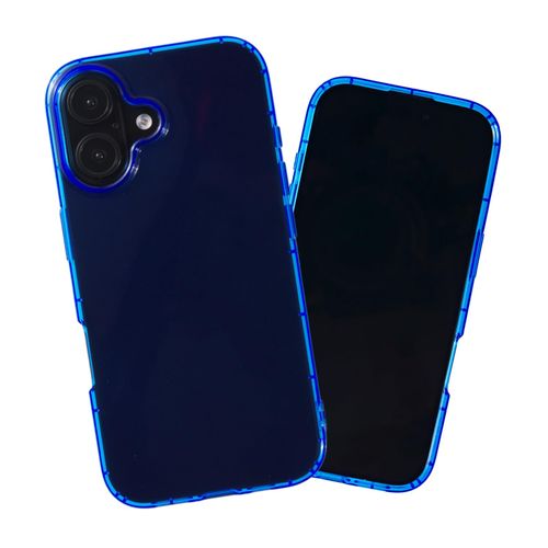SteepLab Neon Highlighter Case for iPhone 16 - Vibrant Eye-Catching Colors and All-Day Protection (Elevated Azure Blue)