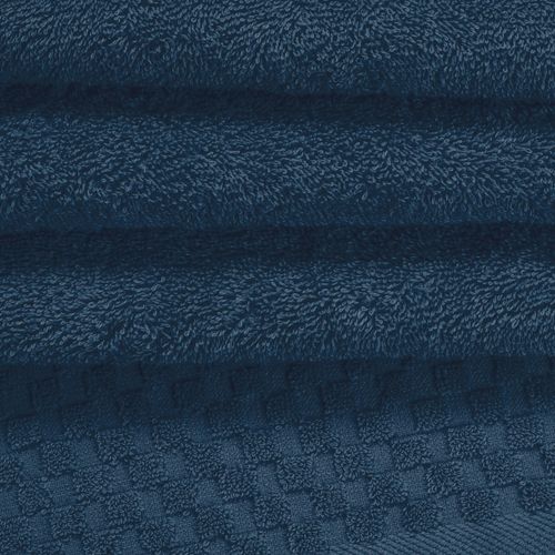 MyOwn Premium Cotton 6 Pack Towel Set for Bathroom, Contains 2 Bath Towels 28x55 inch, 2 Hand Towels 16x24 inch & 2 Wash Coths 12x12 inch, Ideal Everyday use, Compact & Lightweight - Mineral Blue