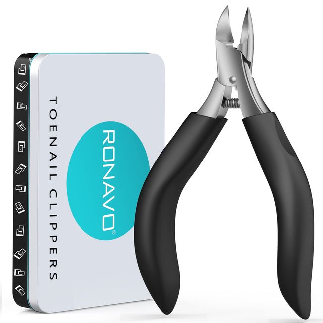RONAVO Professional Toenail Clippers for Thick Nails for Seniors - Thick  Toenail Clippers for Men - Large Handle