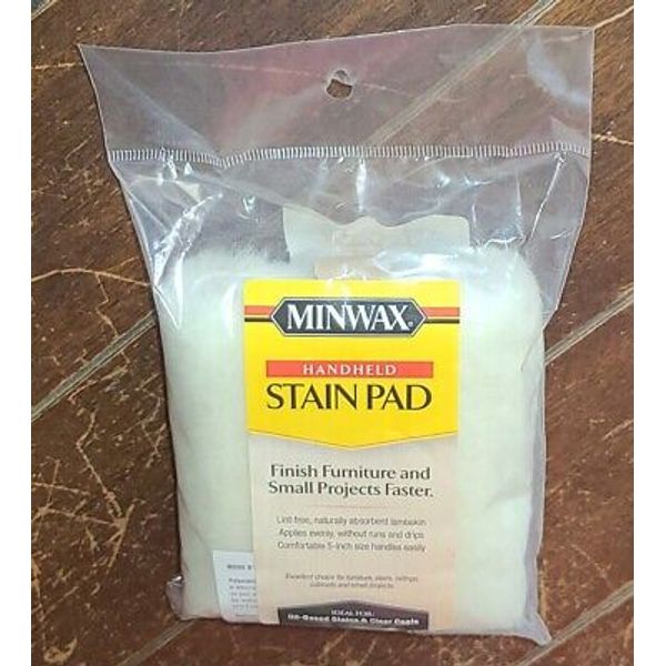 Minwax 5" Handheld Stain Pad Ideal for Oil Based Stains & Clear Coats #423546000