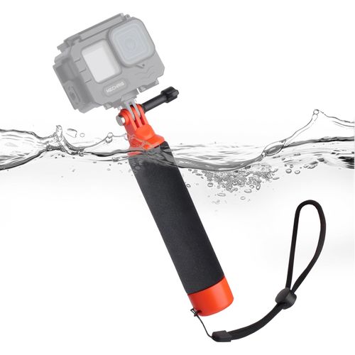 Mechrig Floating Handle Grip for GoPro Hero 12/11/10/9, Insta360 X4/X3, DJI Action 4/3 - High Buoyancy Waterproof Camera Float with Wrist Strap & Tripod Mount-933009