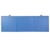 Tri-Fold Folding Panel PU Leather Gymnastics Yoga Mat Trainer Training Workout