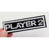 PLAYER 2 Patch (Player 2) Velcro (Velcro/Velcro) Detachable Game Style Funny Embroidery Patch