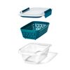 OXO Prep & Go Bento Box, Storage Container, Includes Colander, 0.4 L (0.4 L), Stove Compatible