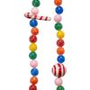 6-Foot Candy Cane and Candy Ball Garland Multi Color