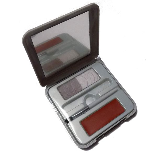 Outdoor Girl Luxury Handbag Kit Eye Lipstick Palette 02 Brunette Purple Pink Shadow Red Brown