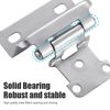 20Pc 1/2" Overlay Semi Partial Wrap Kitchen Cabinet Hinges Self Closing w/Screws