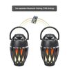 Sound Town Portable TWS Bluetooth Speakers w/ LED Flame Lights, Mount, 2-Pack 