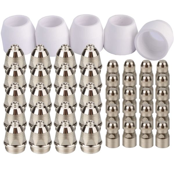 P80 Plasma Cutter Nozzle Electrodes Consumables 1.3 Tip 60Amp 45pcs Kit