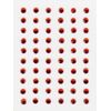Rössler Papier - - Rhinestone, round (60), red - Quantity: 6 pieces