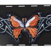 Lethal Threat Embroidered Patch Orange Butterfly Iron / Sew On  Biker ST31029